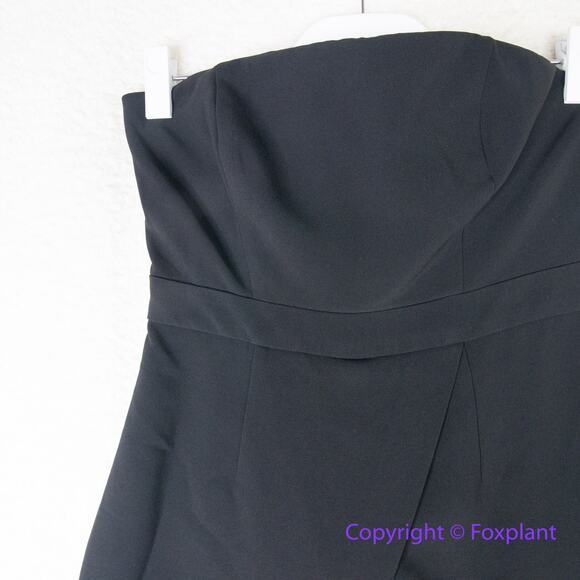 New! White‎ House Black Market Convertible Strapless Split-Leg Jumpsuit, size 4P - Picture 9 of 14